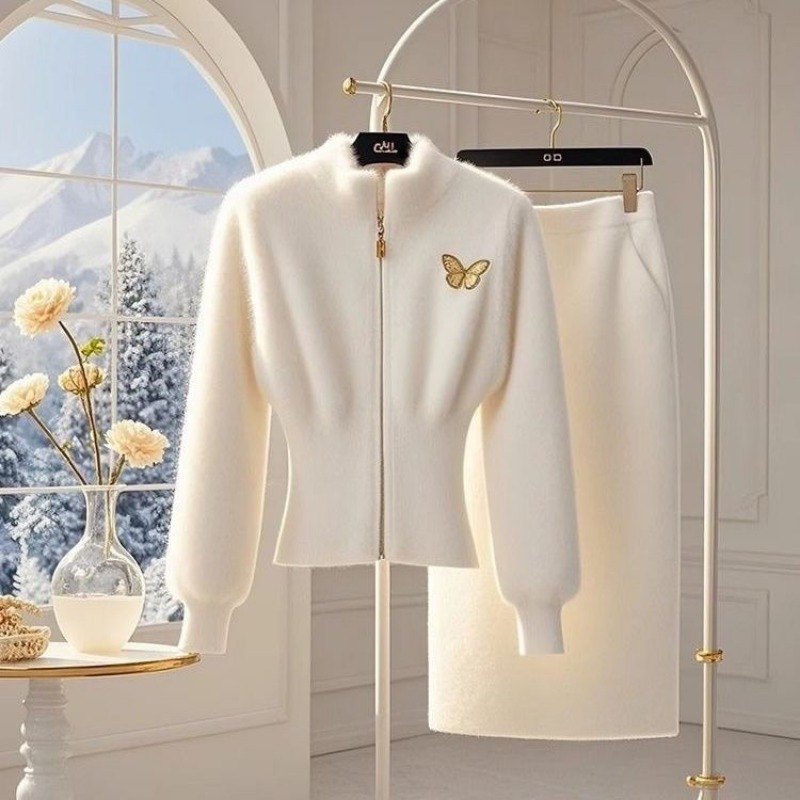 Velvet Blazer Women - New Luxury High End Woolen Knitted