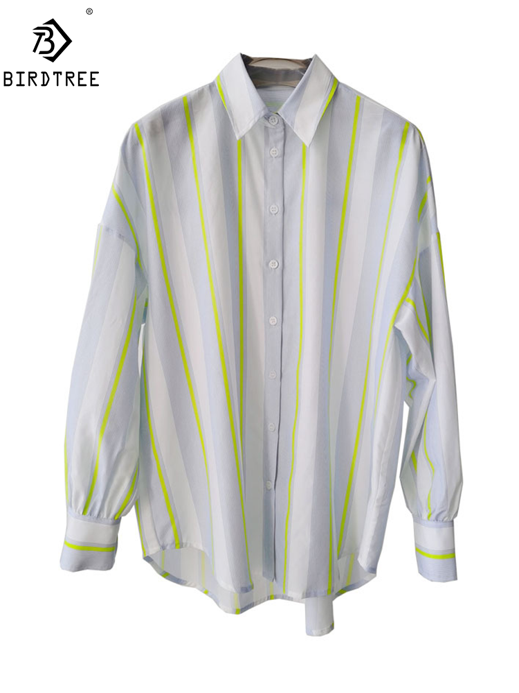 Women'S Fashion Trends Spring 2026 - BirdTree,16MM 27.7% Real Silk Elegant Shirt,