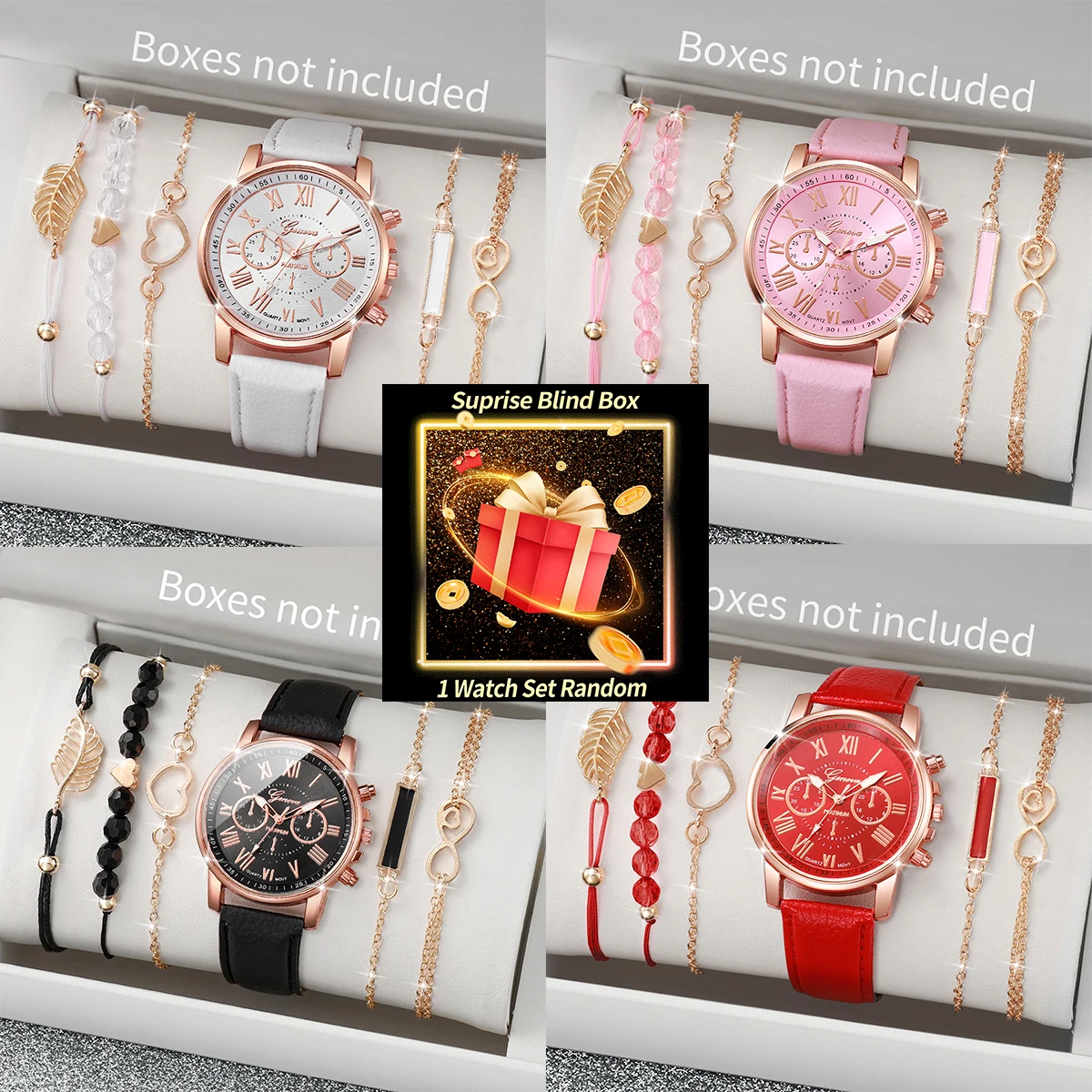 Fashion Women Watch - Surprise Blind Box Women Watch Set