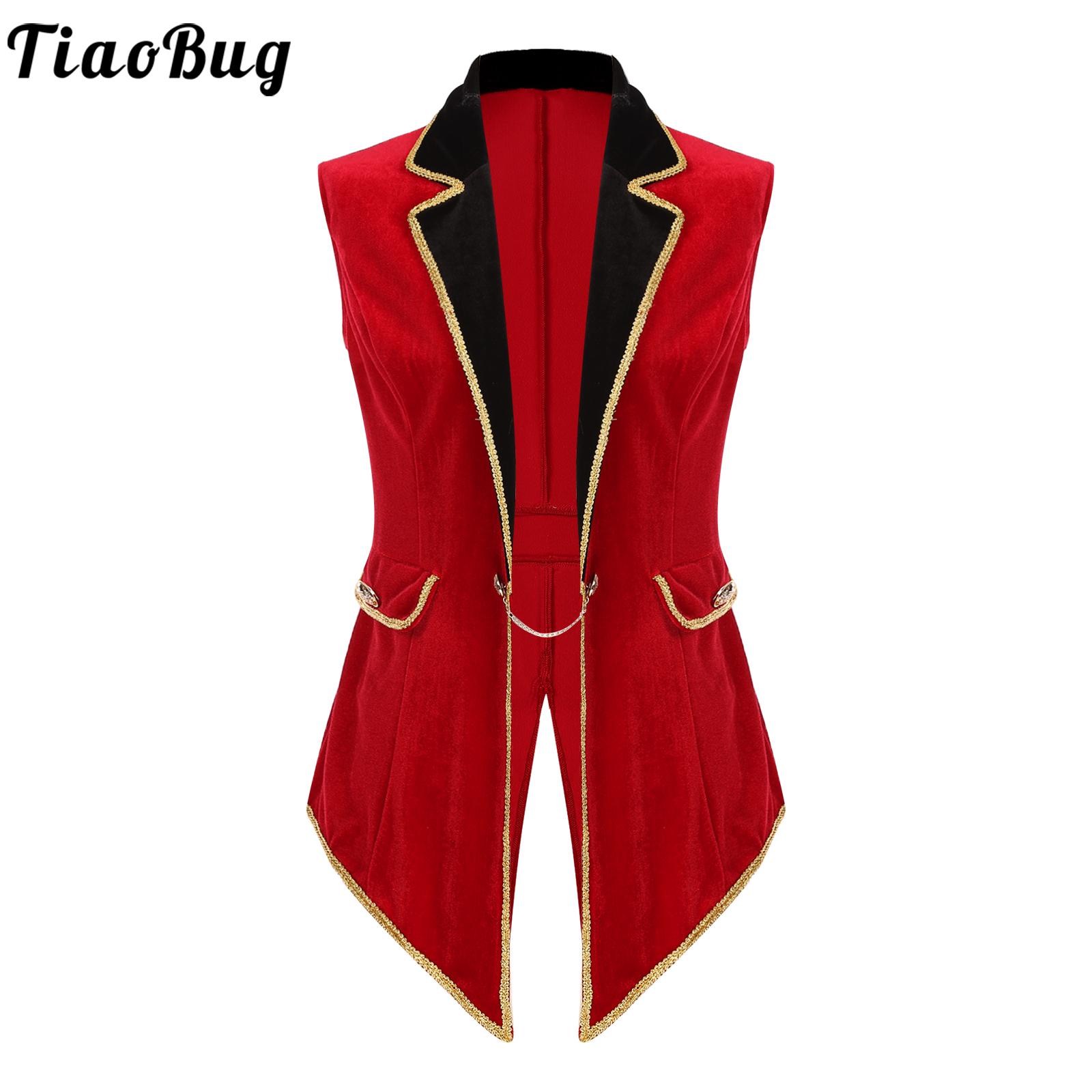 Velvet Blazer Women - Womens Circus Ringmaster Costumes Halloween Showman