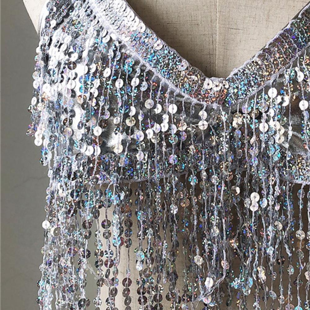 Women'S Fashion Show 2022 - Women Belly Dance Sequin Tassel Fringe