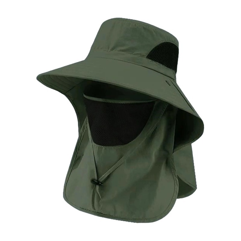 Bucket Hat Women - Polyester Sun Fishing Hat With Neck