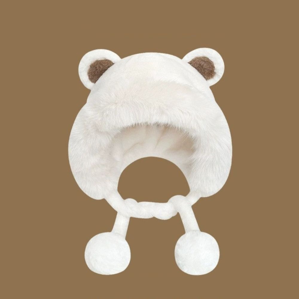 Bucket Hat Women - Cute Warm Winter Hat Lacing Woolen