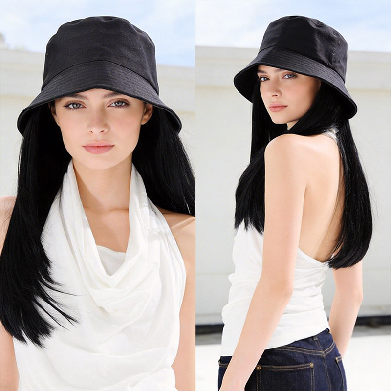 Sun-Shading Black Bucket Hat C - Bucket Hat Women review and price