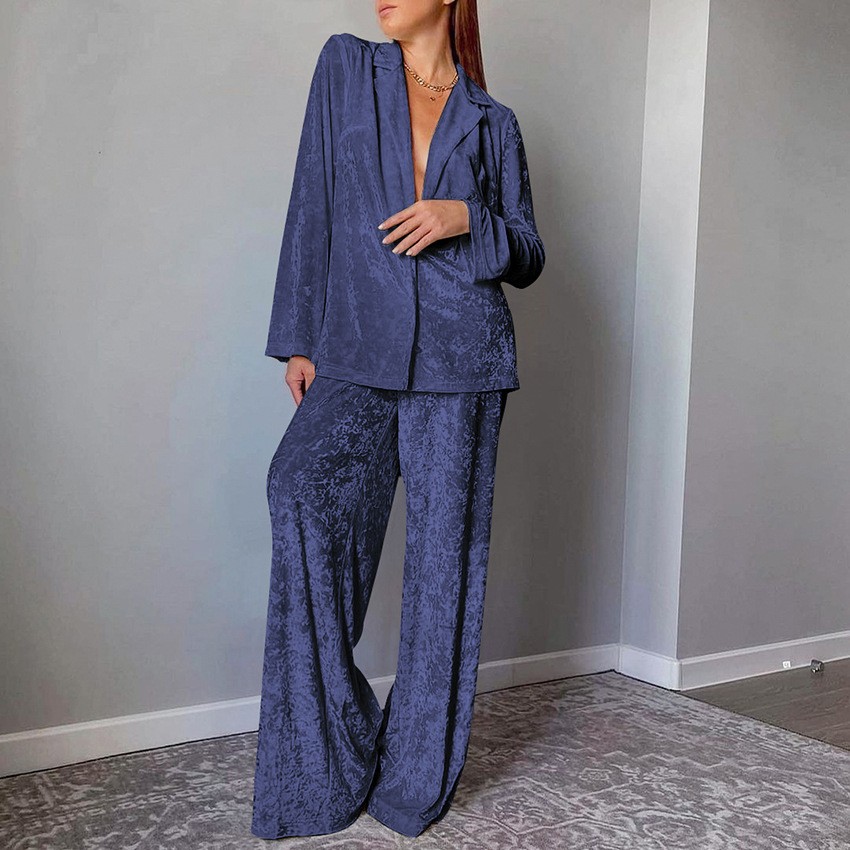 Women's 2-piece Sets Crushed V - Velvet Blazer Women review and price