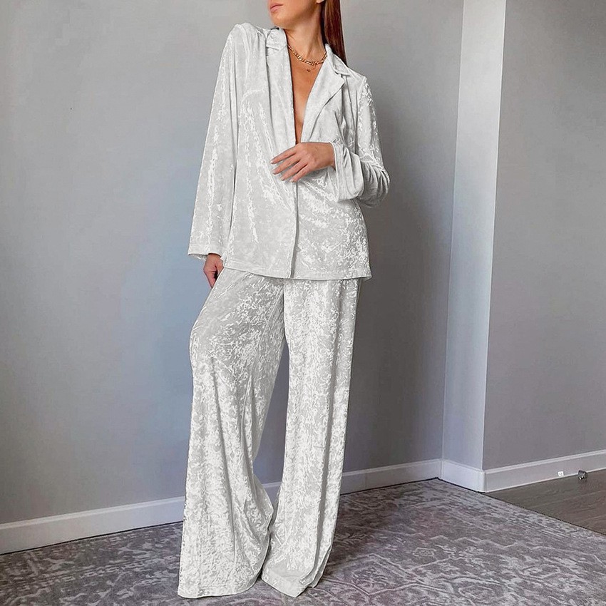 Women's 2-piece Sets Crushed V - Velvet Blazer Women review and price