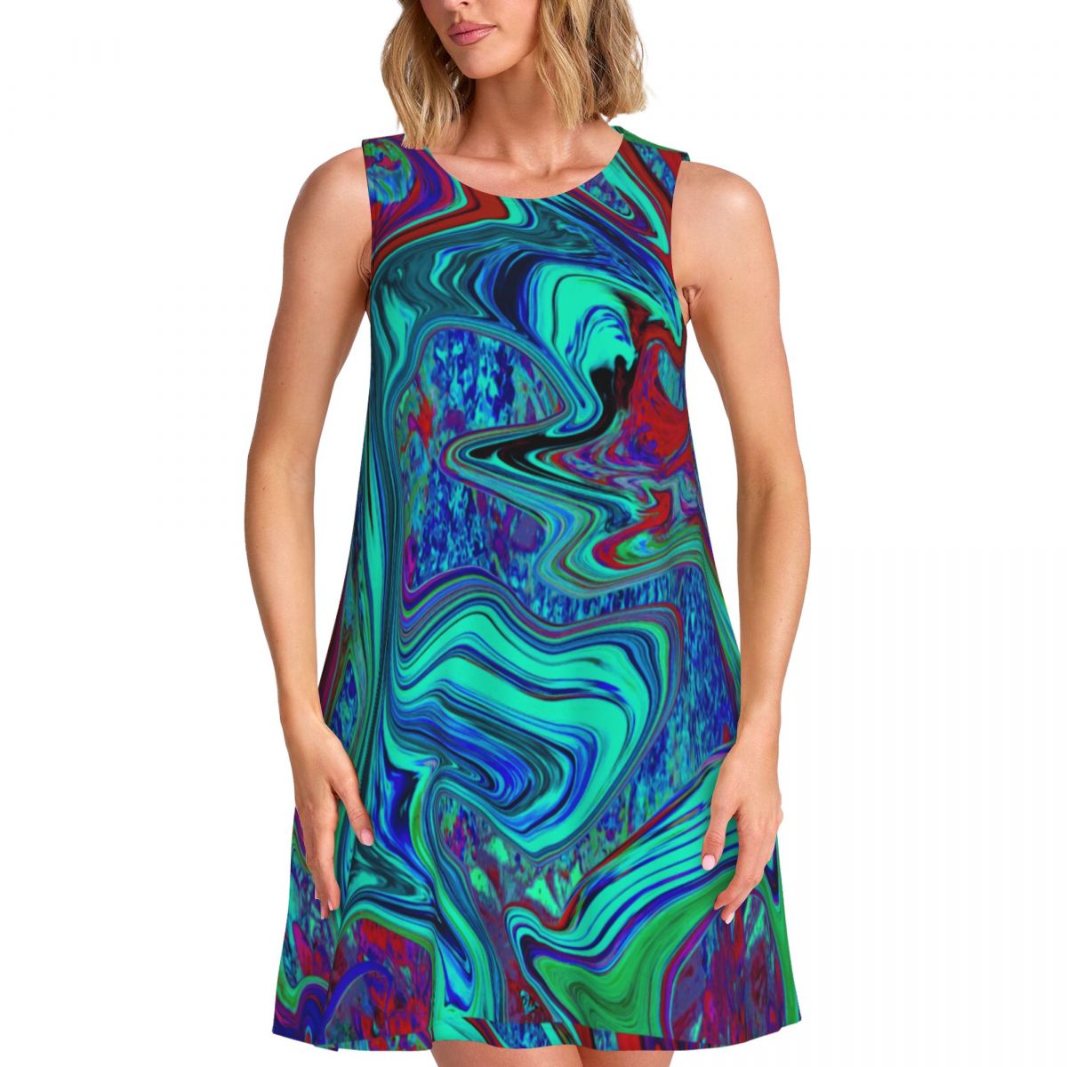 Retro 60s Ar Dress Groovy Abst - Women'S Fashion Of The 60S review and price