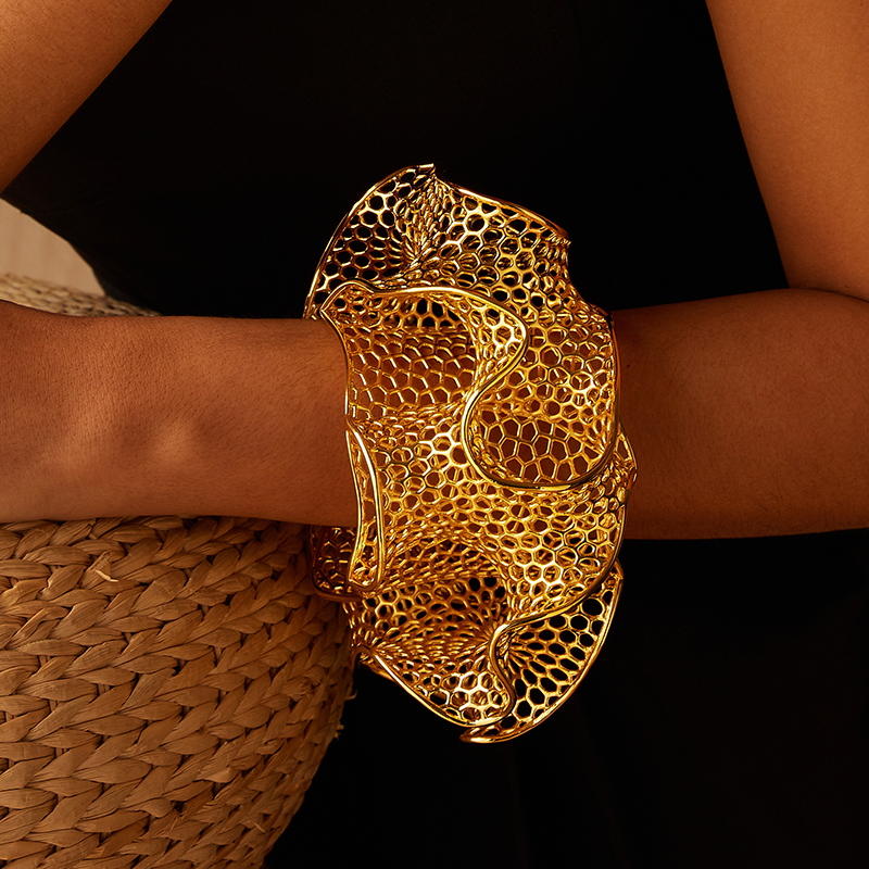 IVOG Petals Design Gold Color  - Women'S Fashion Website review and price