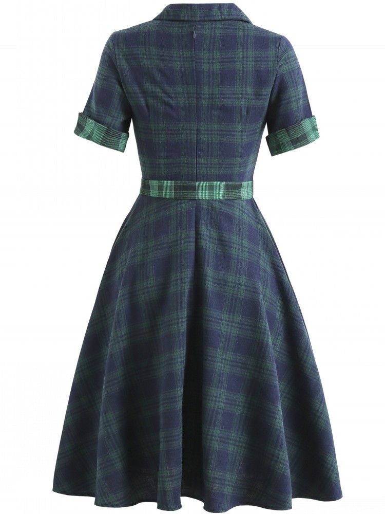 Women Pin Up Lattice Print Cas - Women'S Fashion Of The 60S review and price