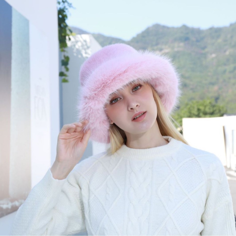 New Warm Fluffy Fur Bucket Hat - Bucket Hat Women review and price