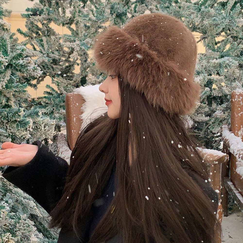 New Warm Fluffy Fur Bucket Hat - Bucket Hat Women review and price