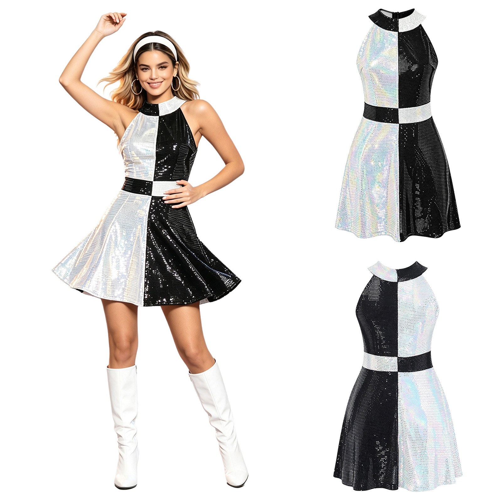 Women 60s Disco Swinging Dress - Women'S Fashion Of The 60S review and price