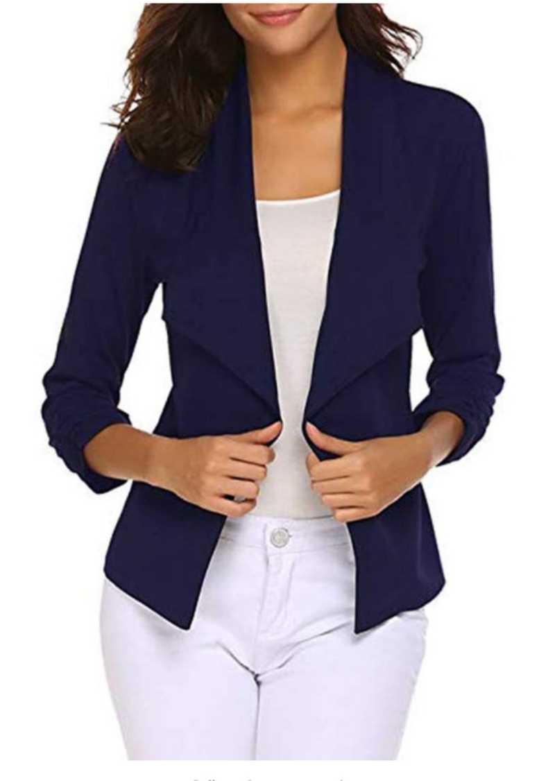 Womens Blazer Casual Open Fron - Velvet Blazer Women review and price