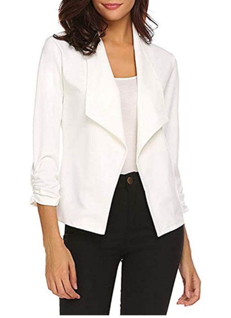 Womens Blazer Casual Open Fron - Velvet Blazer Women review and price