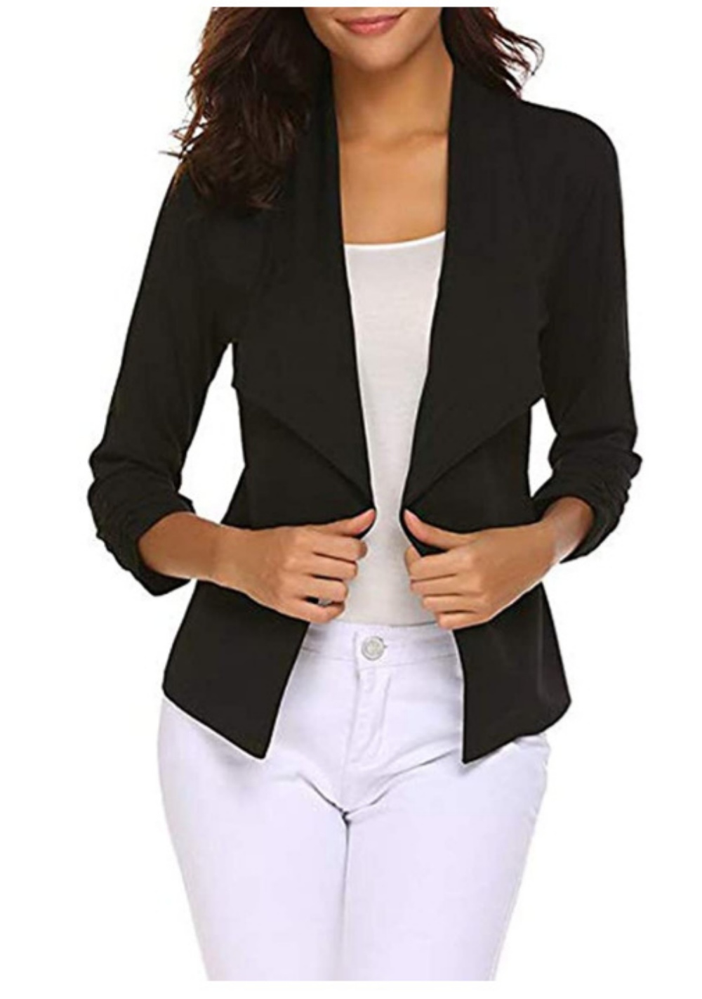 Womens Blazer Casual Open Fron - Velvet Blazer Women review and price