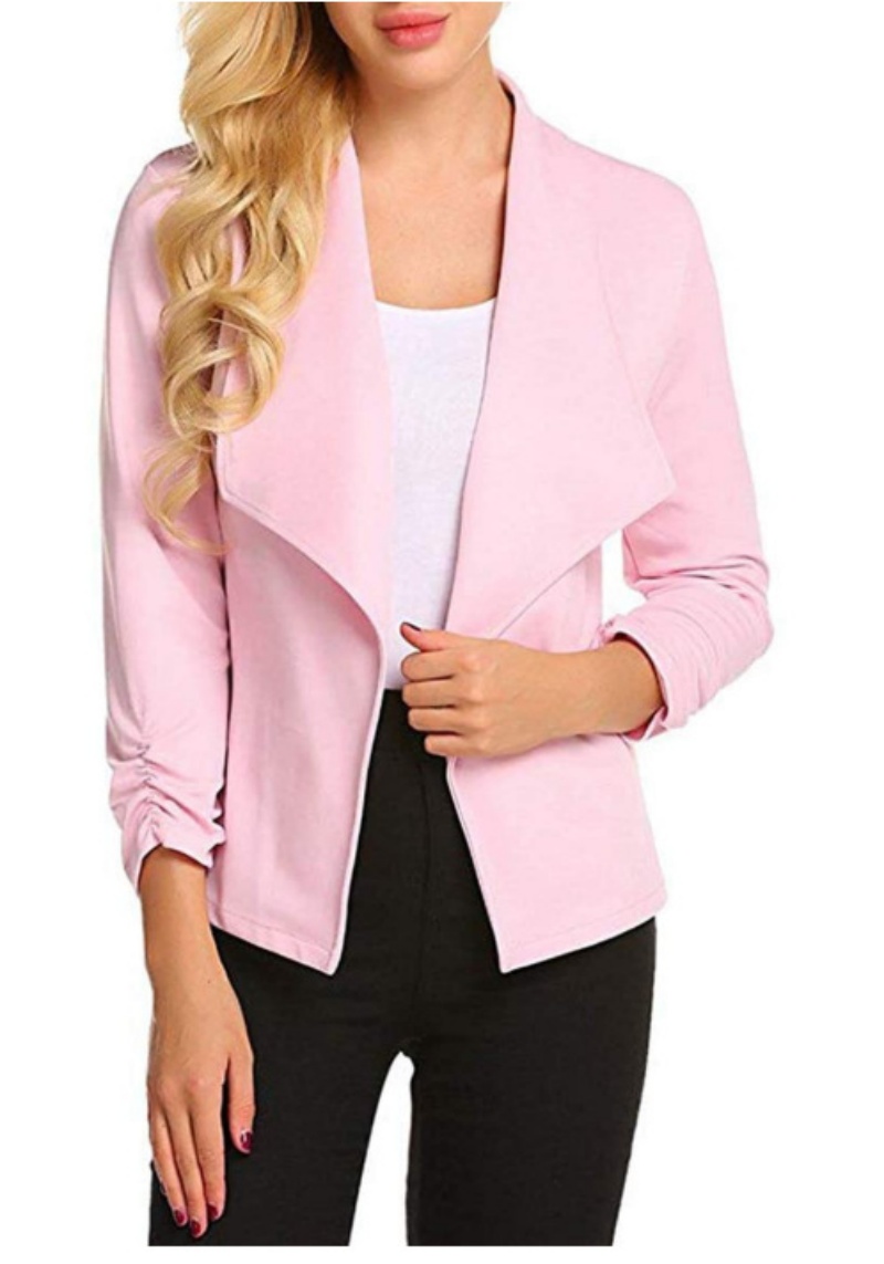 Womens Blazer Casual Open Fron - Velvet Blazer Women review and price