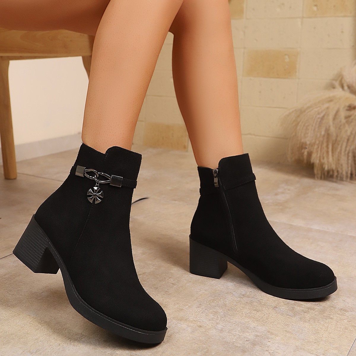 Fashionable New Round Toe Comf - Women'S Fashion Riding Boots review and price