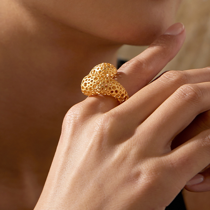 IVOG Arc Design Gold Color Rin - Women'S Fashion Website review and price