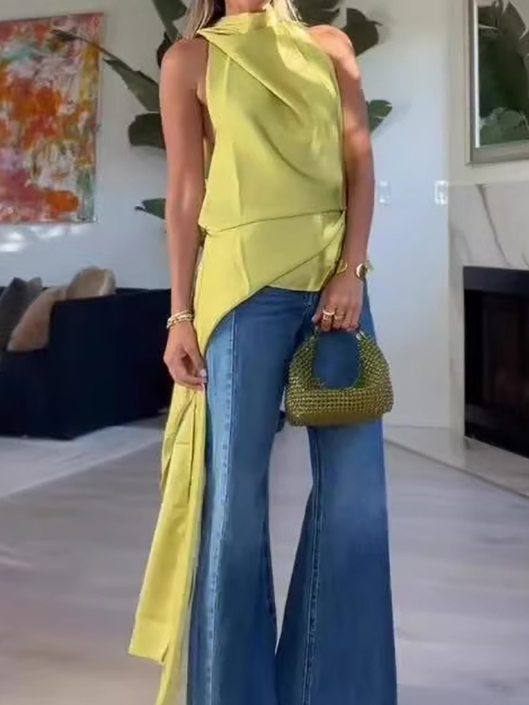 Halter Lace-Up Fashion Chic Bl - Women'S Fashion Trends Spring 2026 review and price