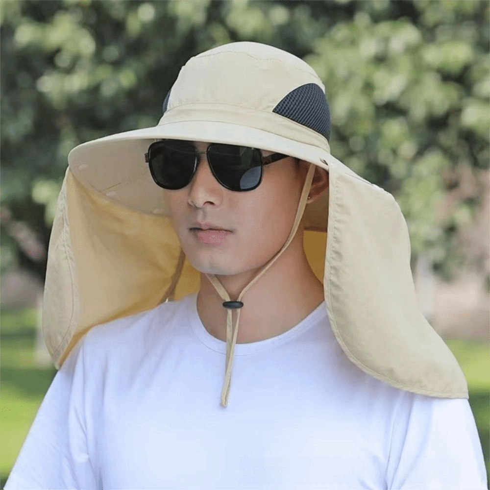 Removable Cloth Men Sun Hat Bi - Bucket Hat Women review and price