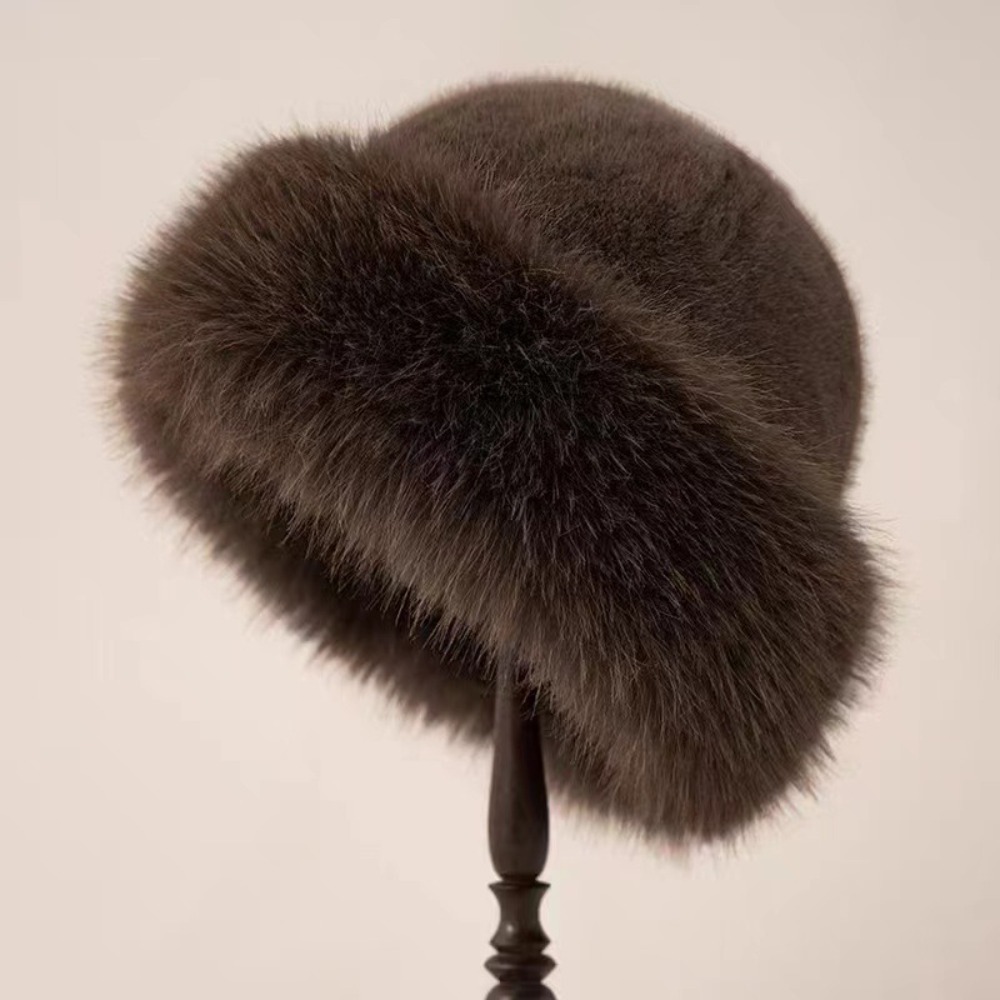 New Warm Fluffy Fur Bucket Hat - Bucket Hat Women review and price