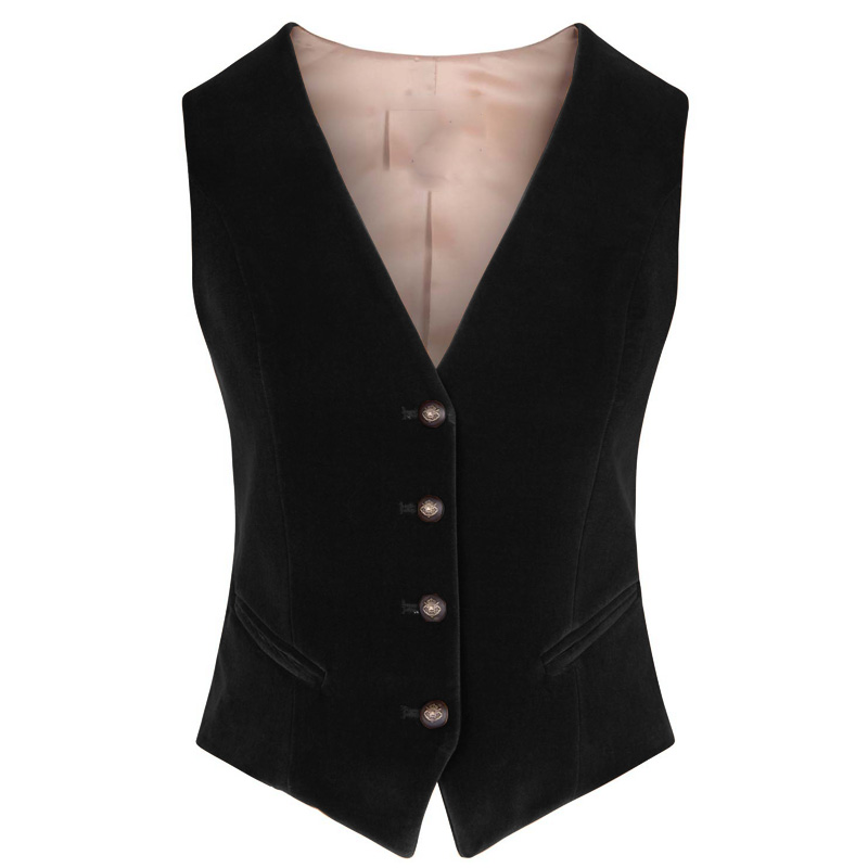 Women's Velvet Vest V-neck 4 B - Velvet Blazer Women review and price