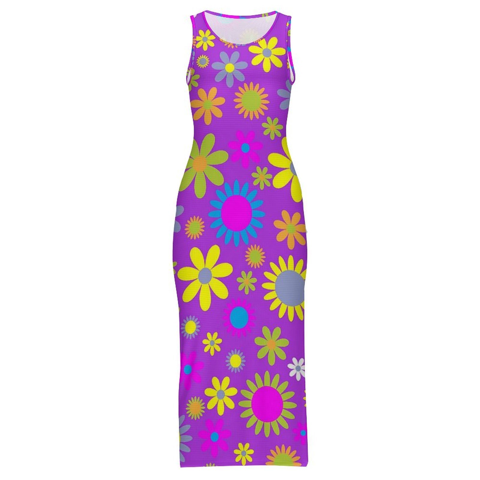 Flower Power Dress Sleeveless  - Women'S Fashion In The 1960S review and price