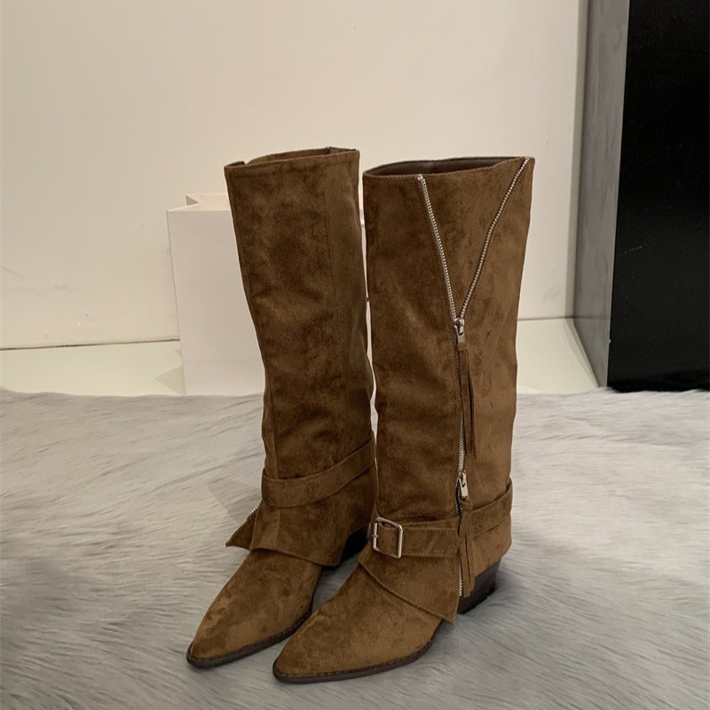 Women's Boots Vintage Suede Le - Women'S Fashion Trousers review and price