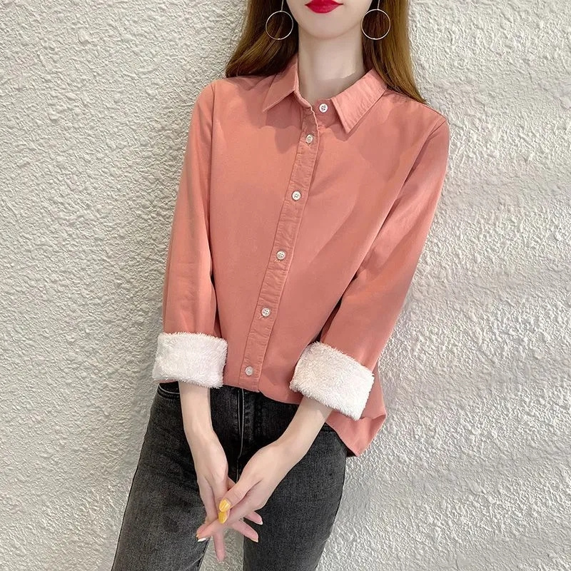 Fashion Add Velvet Warm Shirt  - Velvet Blazer Women review and price