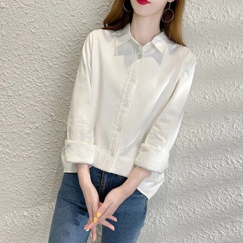 Fashion Add Velvet Warm Shirt  - Velvet Blazer Women review and price
